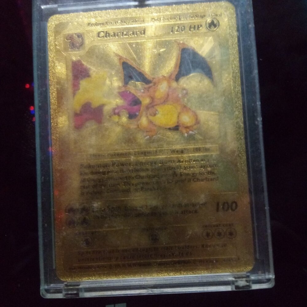 Gold Charizard Card